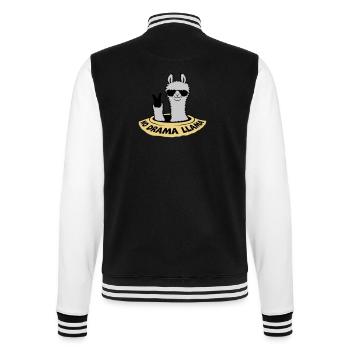Lama de la paix du fond du trou - Veste Teddy - noir/blanc - Dos - Marisol (170cm)
