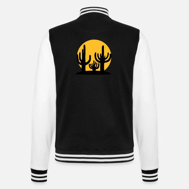 Silhouette Sun 3 Cactus - Veste Teddy - noir/blanc