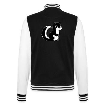 Squirrel - College Sweat Jacket - black/white - Back - Marisol (170cm)