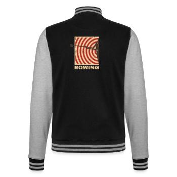 Rowing - College Sweat Jacket - black/heather grey - Back - Marisol (170cm)