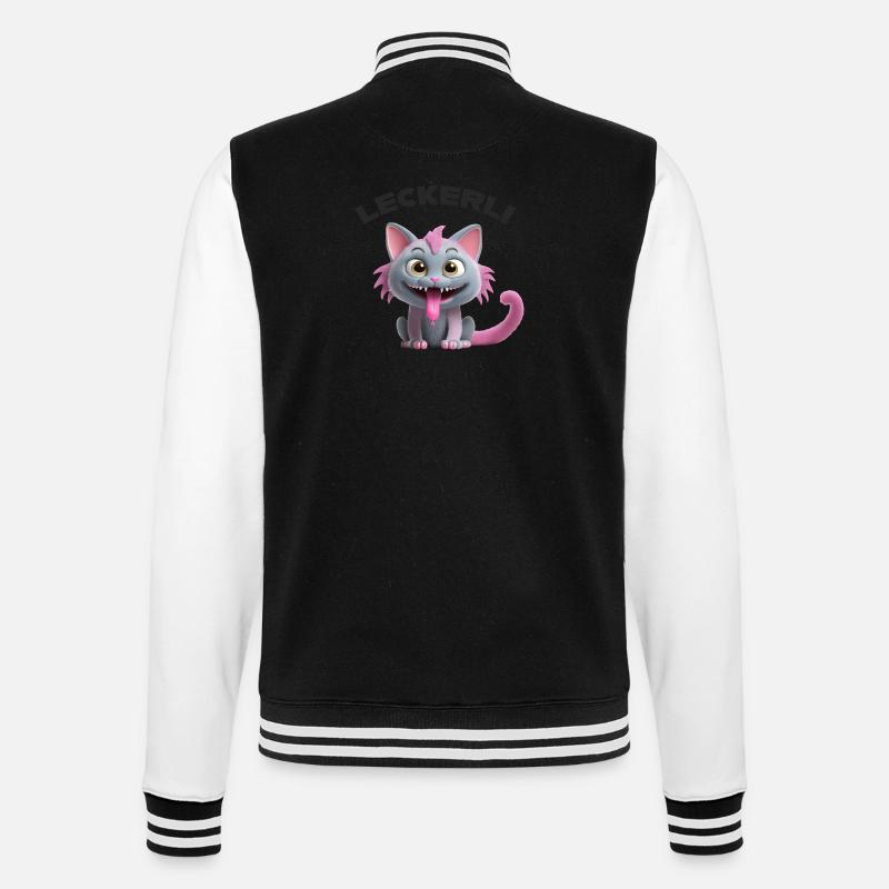 Traiter le monstre chat - Veste Teddy - noir/blanc