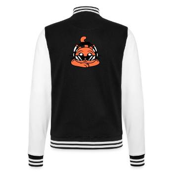 Coole DJ Katze Süßes Kätzchen Haustier Party Spaß - College-Sweatjacke - Schwarz/Weiß - Hinten - Marisol (170cm)