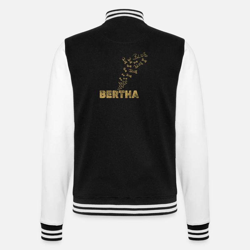 Bertha als Boot - College-Sweatjacke - Schwarz/Weiß