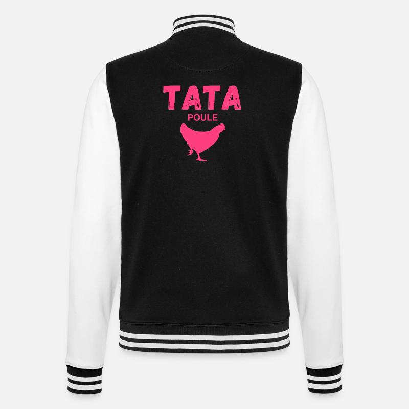 TATa POULE - Veste Teddy - noir/blanc