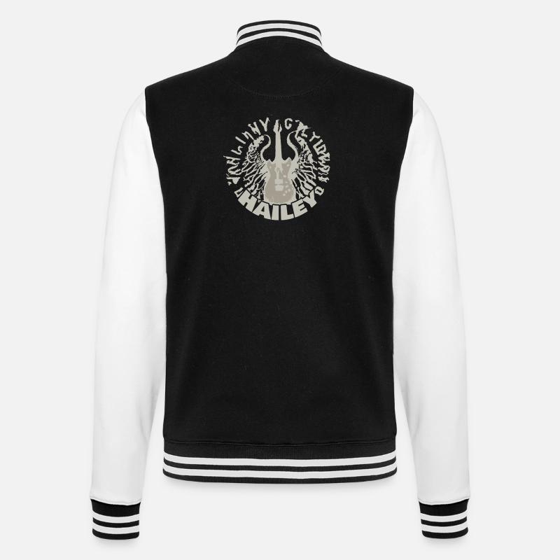 Guitar Hailey - College Sweat Jacket - black/white
