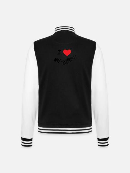 ilovemytrumpet - College-Sweatjacke - Schwarz/Weiß