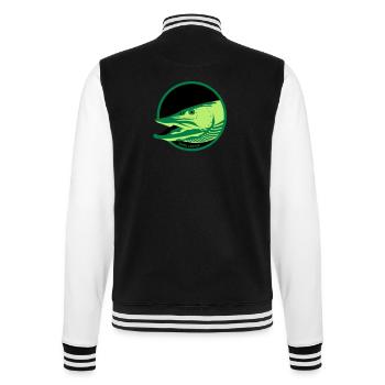 Pike - College Sweat Jacket - black/white - Back - Marisol (170cm)