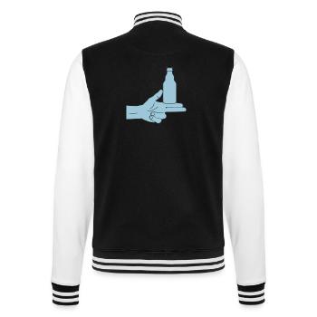Pistolero Cerveza - College-Sweatjacke - Schwarz/Weiß - Hinten - Marisol (170cm)