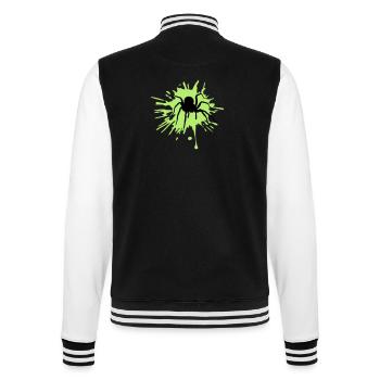 spinne vogelspinne klecks graffiti tropfen farbe b - College-Sweatjacke - Schwarz/Weiß - Hinten - Marisol (170cm)