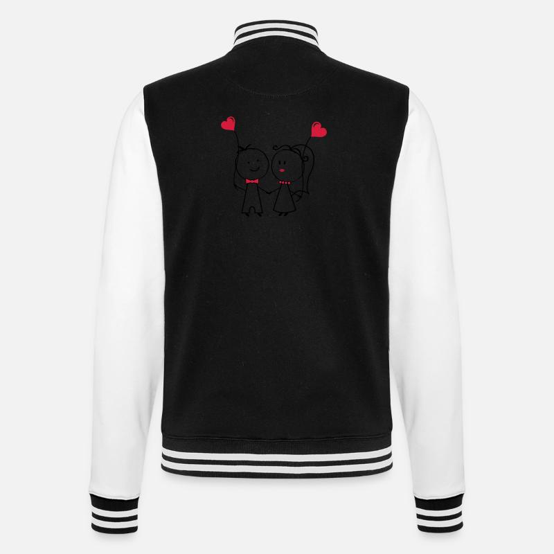 ehepaar_1 - Veste Teddy - noir/blanc