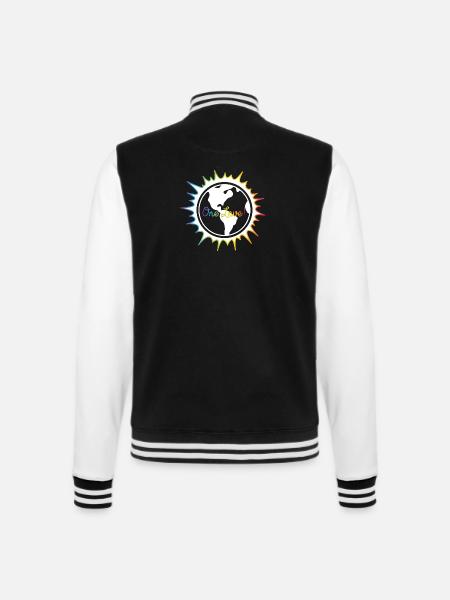 All over Love! - College-Sweatjacke - Schwarz/Weiß