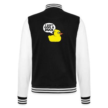 Drôle Je ne donne pas un canard Rubber Ducks Sarcasme - Veste Teddy - noir/blanc - Dos - Marisol (170cm)