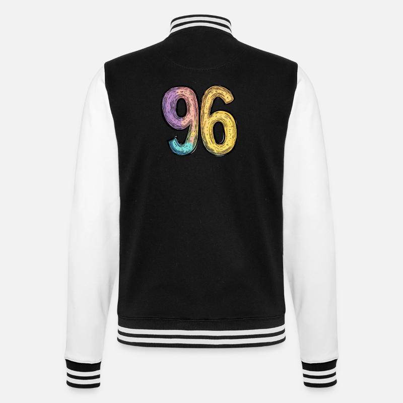 Bande dessinée à 96 numéros - Veste Teddy - noir/blanc