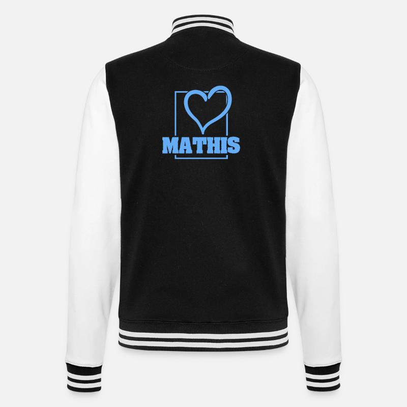Bachelor Mathis - College Sweat Jacket - black/white