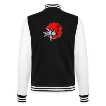 Judo dreifarbig - College-Sweatjacke - Schwarz/Weiß - Hinten - Marisol (170cm)