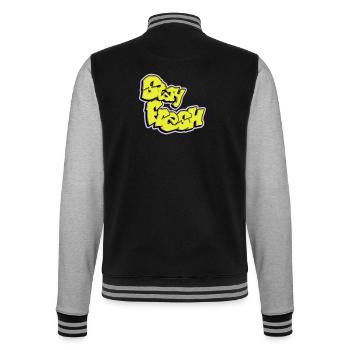 Stay Fresh - College Sweat Jacket - black/heather grey - Back - Marisol (170cm)