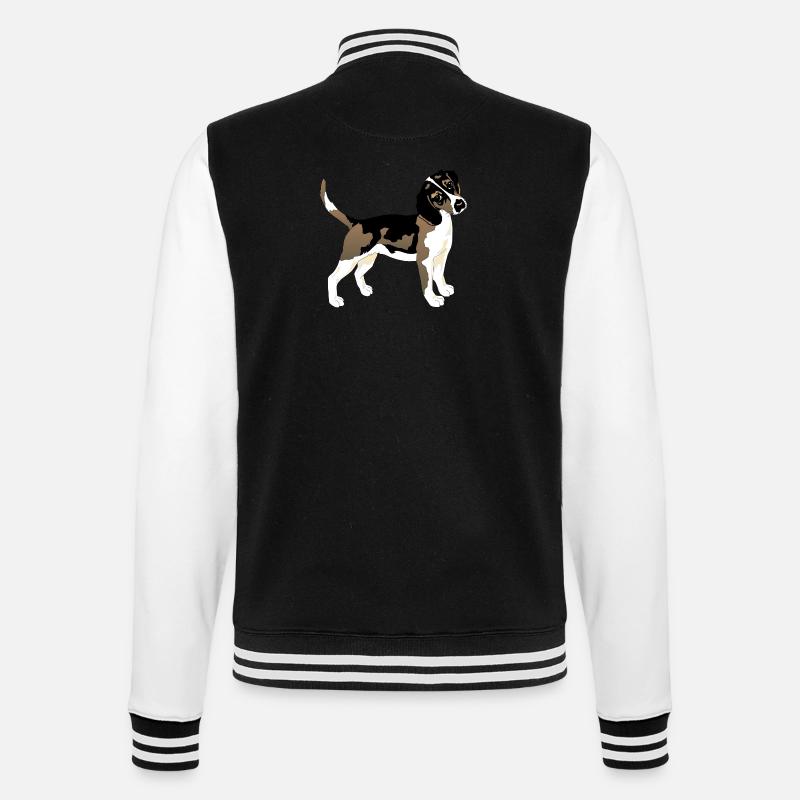 Chien - Veste Teddy - noir/blanc