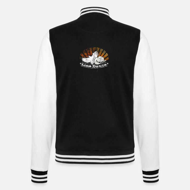 linedance - College-Sweatjacke - Schwarz/Weiß