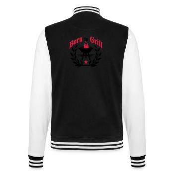 Né à grill-né à Griller grill-né - Veste Teddy - noir/blanc - Dos - Marisol (170cm)