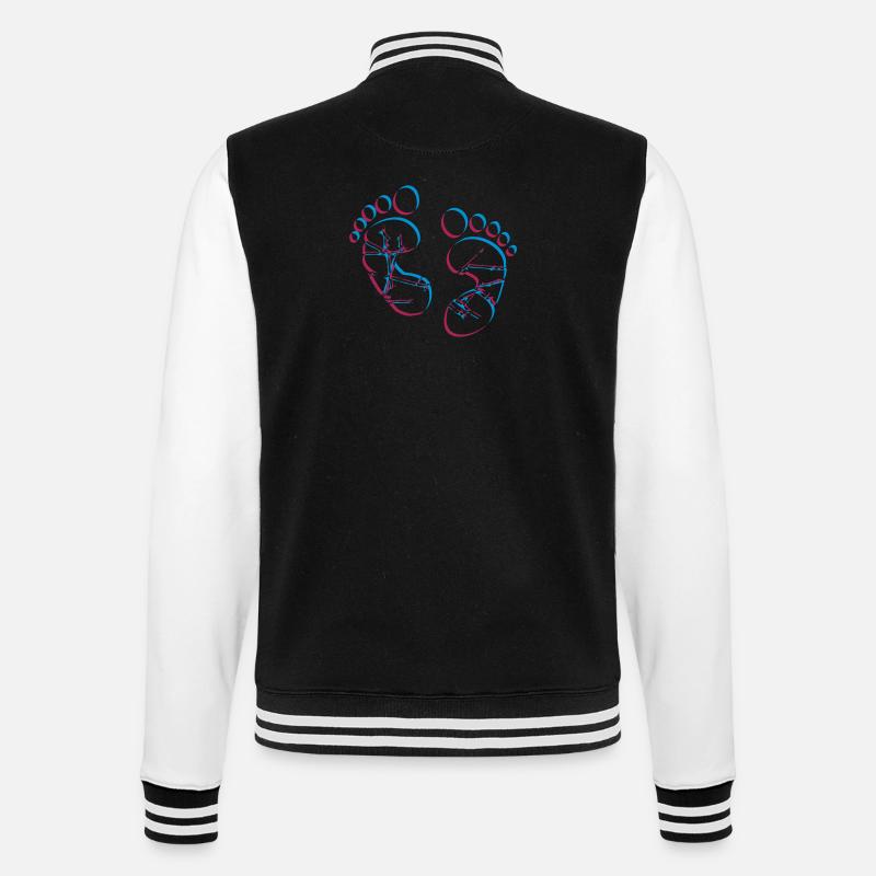2 couleurs bébé - Veste Teddy - noir/blanc
