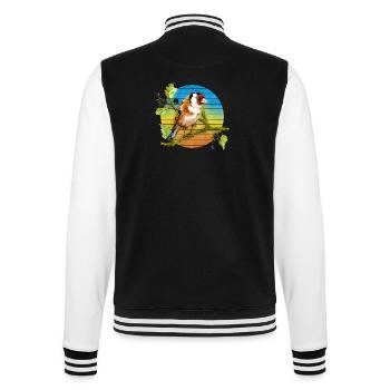 Bunter Vogel - College-Sweatjacke - Schwarz/Weiß - Hinten - Marisol (170cm)
