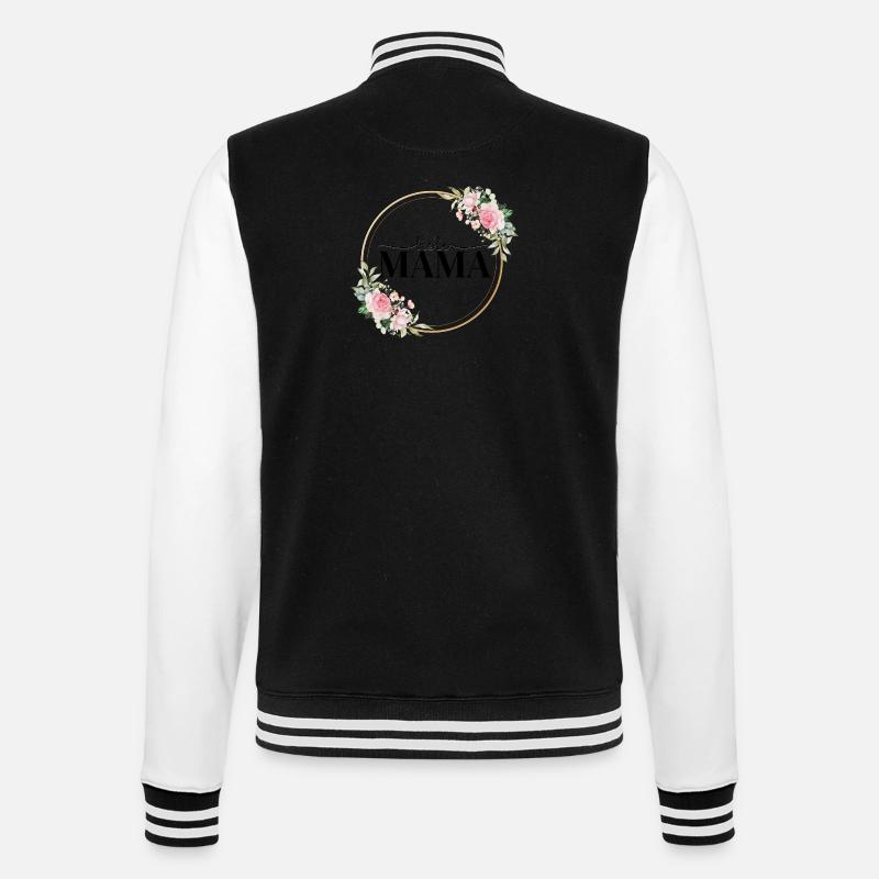 Beste Mama - Geschenkidee - College-Sweatjacke - Schwarz/Weiß
