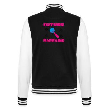 FUTURE MARRAINE - Veste Teddy - noir/blanc - Dos - Marisol (170cm)