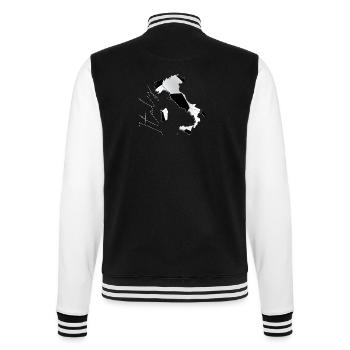 Map of Italy – Real Football EN - College Sweat Jacket - black/white - Back - Marisol (170cm)