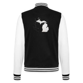Michigan (United States) | real volleyball | Map Sct - College Sweat Jacket - black/white - Back - Marisol (170cm)