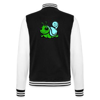 schnecke comic - College-Sweatjacke - Schwarz/Weiß - Hinten - Marisol (170cm)