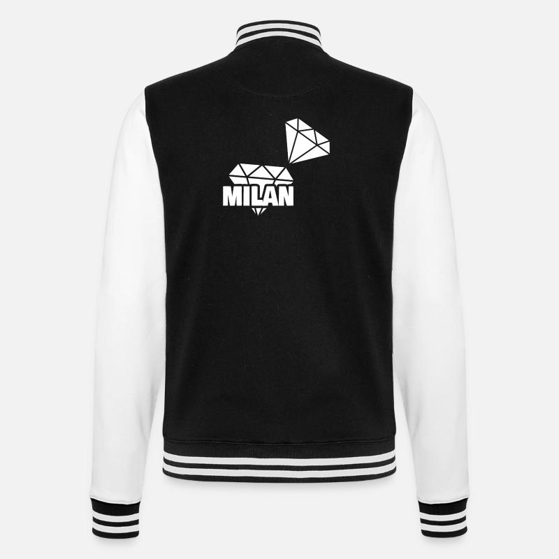 Milan comme précieuse - Veste Teddy - noir/blanc