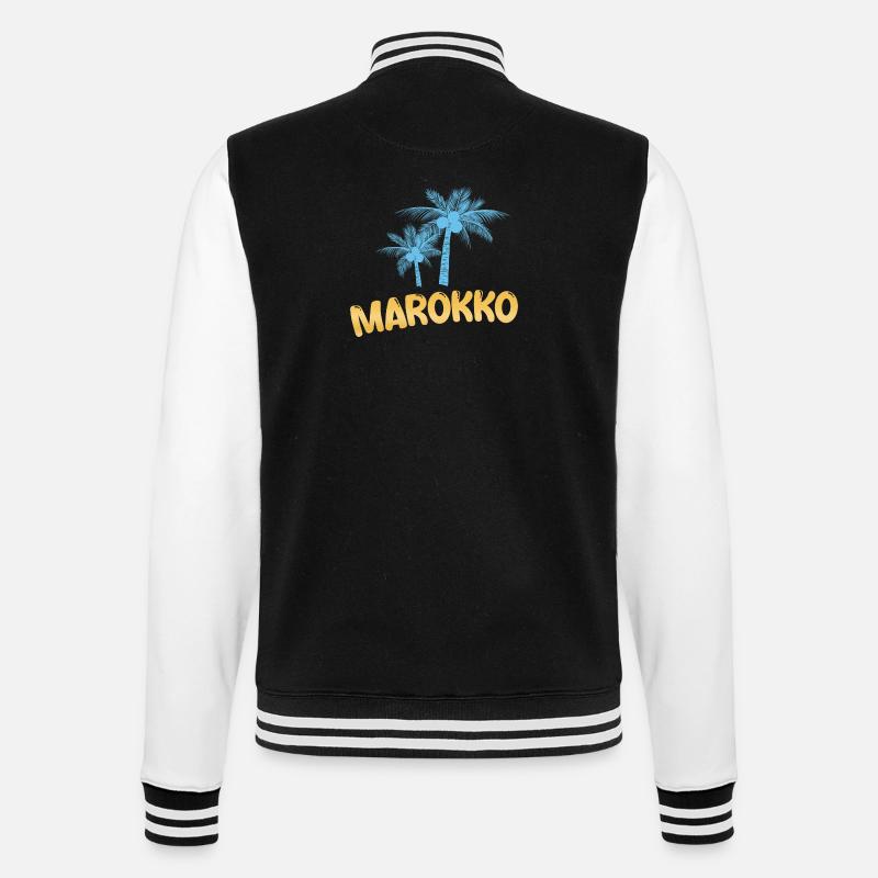 Maroc comme Maroc - Veste Teddy - noir/blanc