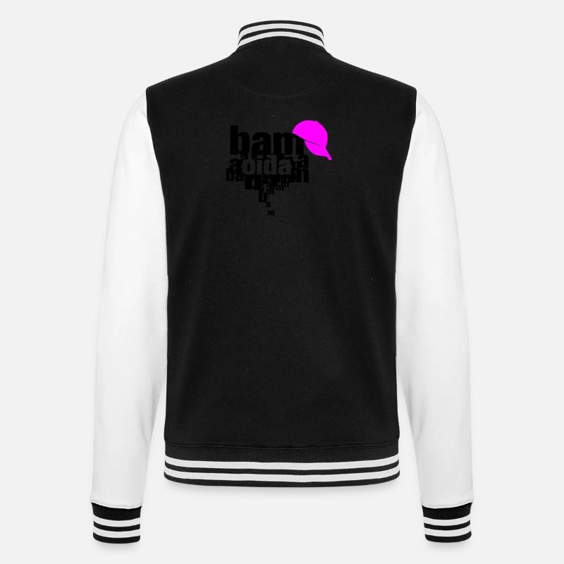 bam bam oida - Veste Teddy - noir/blanc