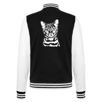 Bengal Bengal Cat Portrait Pedigree Cat Wilsigns - College Sweat Jacket - black/white - Back - Marisol (170cm)