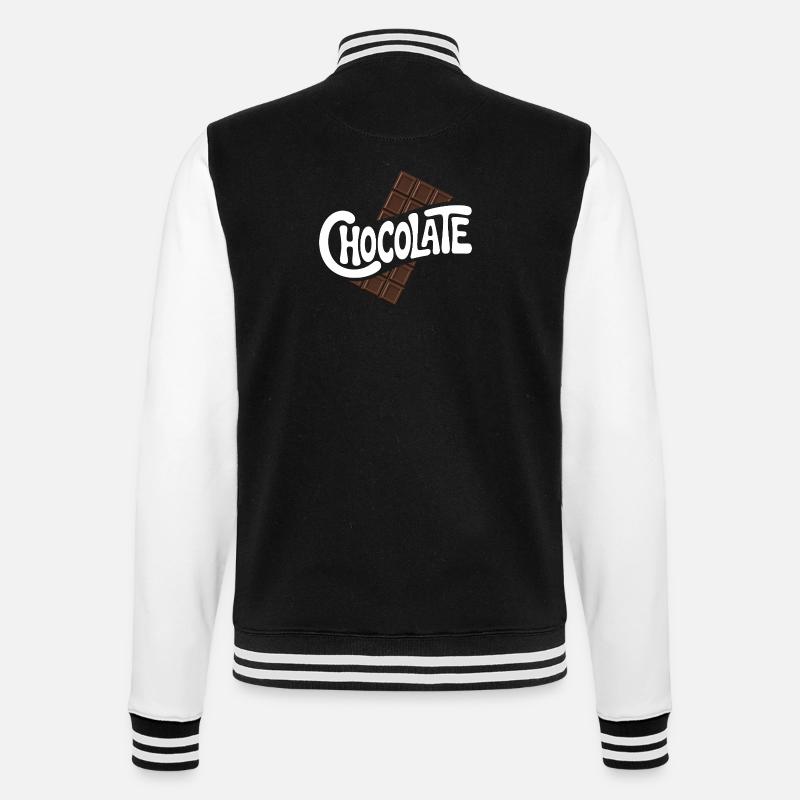 Chocolate - Cool Sweets Logo - College Sweat Jacket - black/white