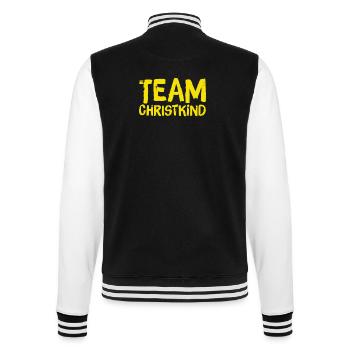 TEAM CHRISTKIND. Weihnachten Merry Christmas X-Mas - College-Sweatjacke - Schwarz/Weiß - Hinten - Marisol (170cm)