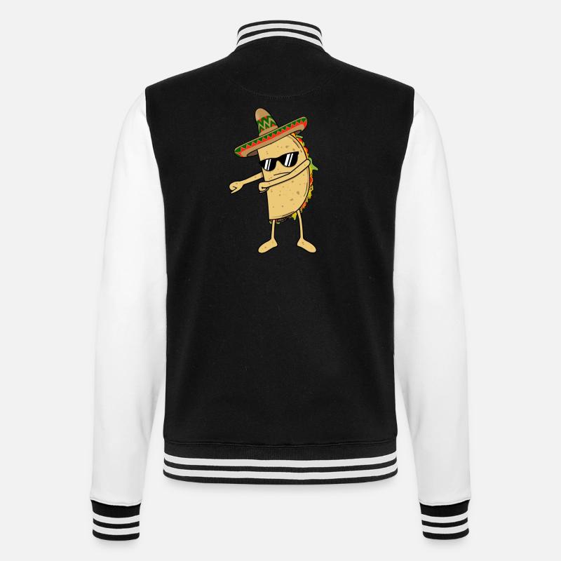 Flossing Taco flotte Dans Dans roliga Mexiko - Collegesweatjacka - svart/vit