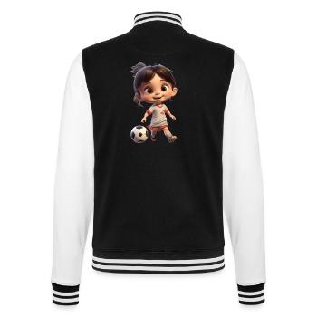 Footballeuse - Veste Teddy - noir/blanc - Dos - Marisol (170cm)