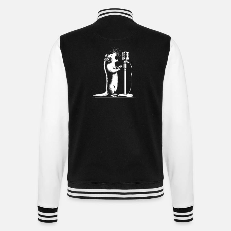 Chant des suricates - Veste Teddy - noir/blanc