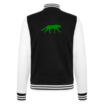 Grüner Tiger - College-Sweatjacke - Schwarz/Weiß - Hinten - Marisol (170cm)