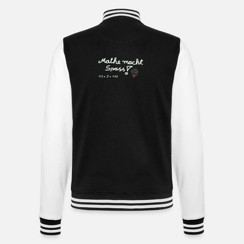 Math est un plaisir! - Veste Teddy - noir/blanc