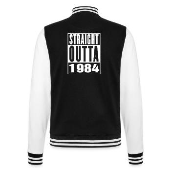 1984: Straight Outa - Veste Teddy - noir/blanc - Dos - Marisol (170cm)