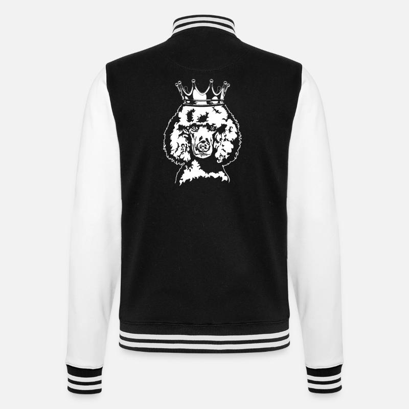 Caniche Crown Chiens Chien Wilsigns - Veste Teddy - noir/blanc