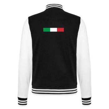 Italien Fahne - College-Sweatjacke - Schwarz/Weiß - Hinten - Marisol (170cm)