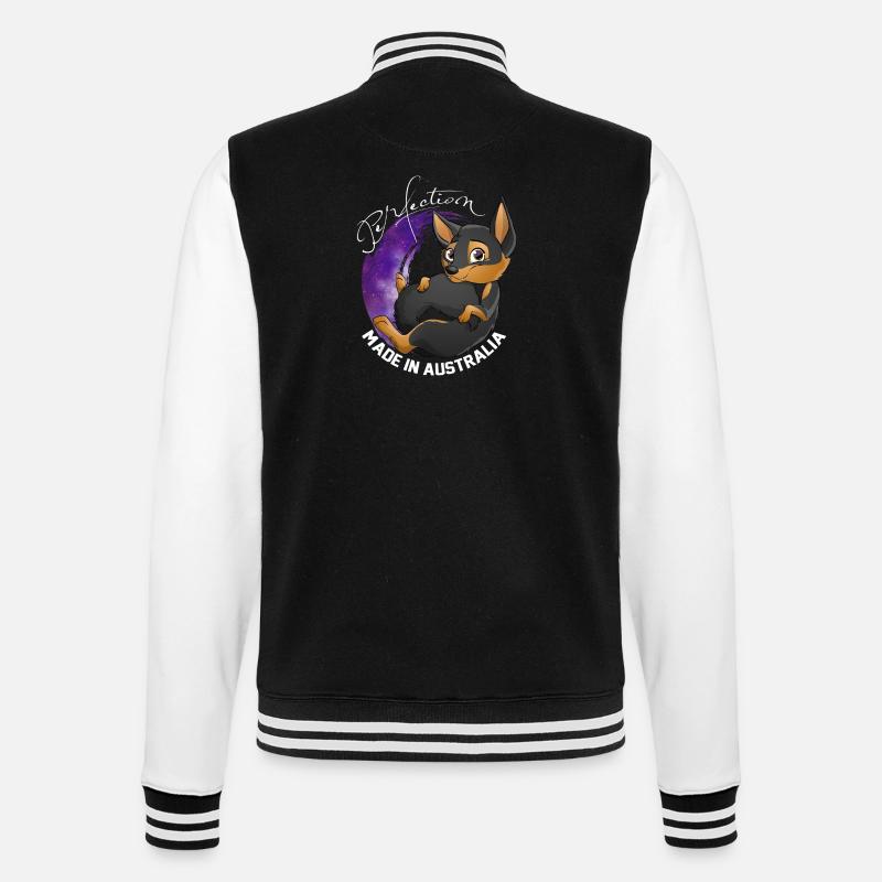 Kelpie Galaxy - Black Fire - College-Sweatjacke - Schwarz/Weiß