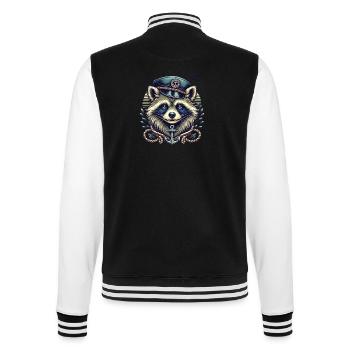Un raton laveur des Maritimes dans un loooK de marin - Veste Teddy - noir/blanc - Dos - Marisol (170cm)