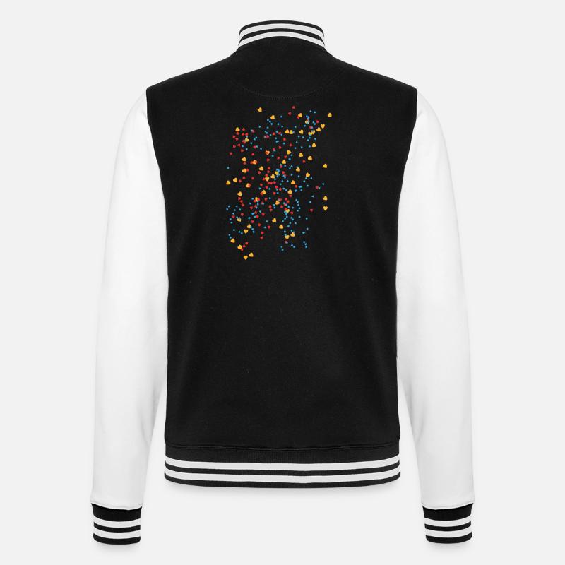 Konfetti - College-Sweatjacke - Schwarz/Weiß