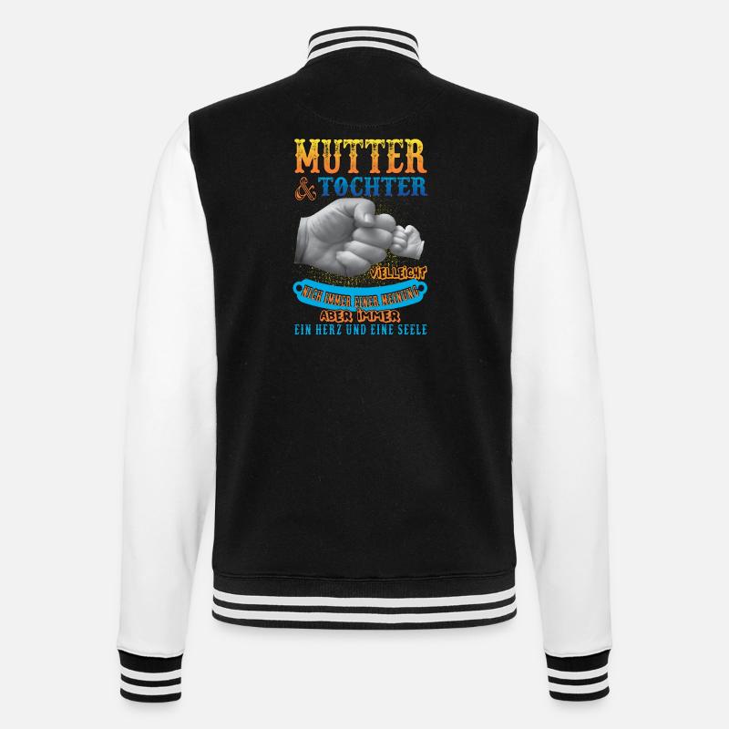 mutter und tochter - College-Sweatjacke - Schwarz/Weiß