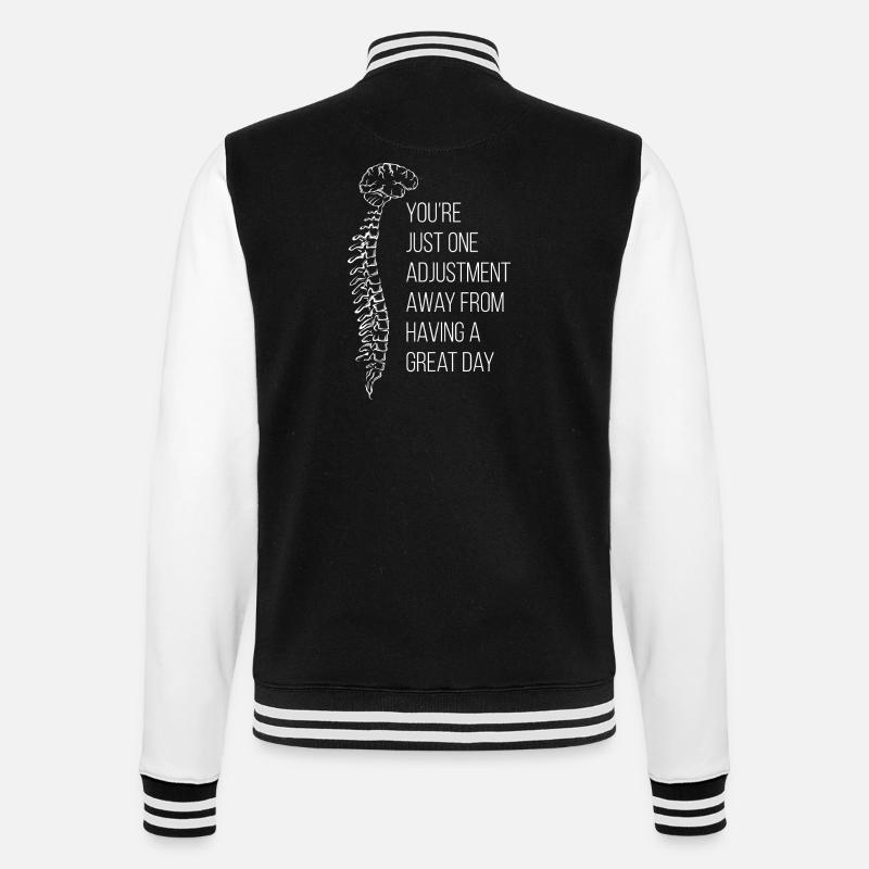 Physiotherapy Physiotherapist Chiropractic Chiro - College Sweat Jacket - black/white