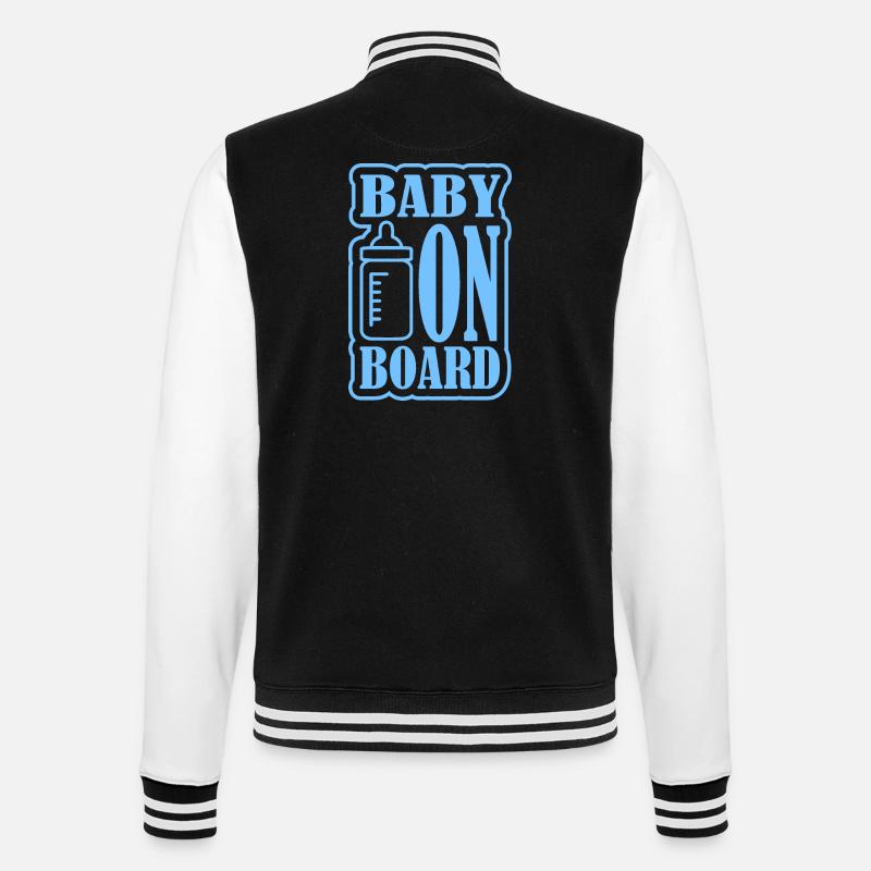 Bébé à bord - Veste Teddy - noir/blanc
